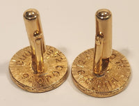 Vintage 1976 Montreal Summer Olympics Gold Tone Cufflinks