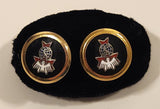 Vintage Knights of Columbus 4th Degree Enamel Gold Tone Cufflinks Set and Tie Stud