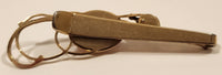 Vintage Anson Fly Fishing Red Fly Glass Gold Tone Cufflinks and Tie Clip Set