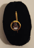 Vintage Knights of Columbus 4th Degree Enamel Gold Tone Cufflinks Set and Tie Stud