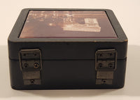 Vintage Arc de Triomphe Paris France Inlaid Ceramic Tile Wood Jewelry Trinket Box