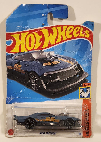 2023 Hot Wheels Muscle Mania Mod Speeder Blue Die Cast Toy Car Vehicle New in Package