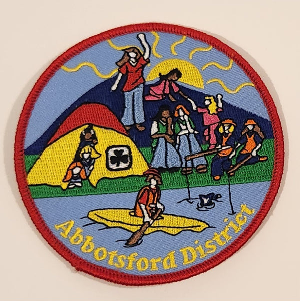 Girl Guides Abbotsford District Embroidered Fabric Patch Badge