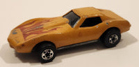 1988 Hot Wheels Color Racers Corvette Stingray Metallic Gold Die Cast Toy Car Vehicle