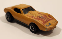 1988 Hot Wheels Color Racers Corvette Stingray Metallic Gold Die Cast Toy Car Vehicle