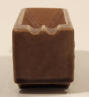 Rare Vintage United Van Lines Tremblay Express LTEE Jonquiere Quebec Montreal Brown Semi Truck Shaped Ceramic Ashtray