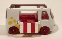 Moose Shopkins Cutie Cars Popcorn Catering Food Truck White Die Cast Toy Car Vehicle Missing The Roof