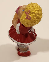 Vintage 1984 OAA Cabbage Patch Kids Girl Holding Ice Cream Cone in Red Dress 2 1/4" PVC Toy Figure