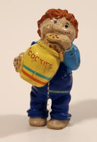 Vintage 1984 OAA Cabbage Patch Kids Boy Holding Cookie Jar Eating Cookies 2 3/8" PVC Toy Figure
