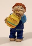 Vintage 1984 OAA Cabbage Patch Kids Boy Holding Cookie Jar Eating Cookies 2 3/8" PVC Toy Figure