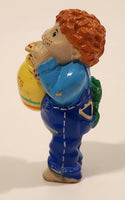 Vintage 1984 OAA Cabbage Patch Kids Boy Holding Cookie Jar Eating Cookies 2 3/8" PVC Toy Figure