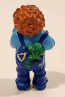 Vintage 1984 OAA Cabbage Patch Kids Boy Holding Cookie Jar Eating Cookies 2 3/8" PVC Toy Figure