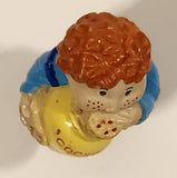 Vintage 1984 OAA Cabbage Patch Kids Boy Holding Cookie Jar Eating Cookies 2 3/8" PVC Toy Figure