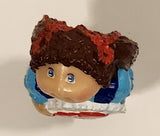 Vintage 1984 OAA Cabbage Patch Kids Girl Holding I Love You Heart Shaped Valentine 2 3/8" PVC Toy Figure