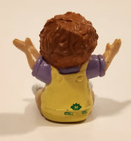 Vintage 1984 OAA Cabbage Patch Kids Baby Girl in Yellow Overalls with Balloons 1 3/4" PVC Toy Figure