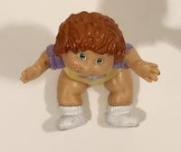 Vintage 1984 OAA Cabbage Patch Kids Baby Girl in Yellow Overalls with Balloons 1 3/4" PVC Toy Figure