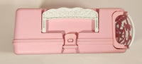 Rare 1995 Mattel Barbie Pink and White Plastic Thermos Brand Lunch Box