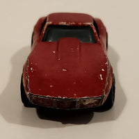 1982 Hot Wheels Gold Hot Ones Corvette Stingray Red Die Cast Toy Car Vehicle - Hong Kong