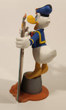 Disney Disneyland Donald Duck Painter Artist 8" Tall Resin Figurine Sculpture Photo Picture Holder