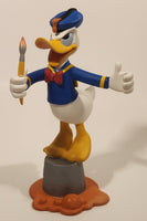 Disney Disneyland Donald Duck Painter Artist 8" Tall Resin Figurine Sculpture Photo Picture Holder