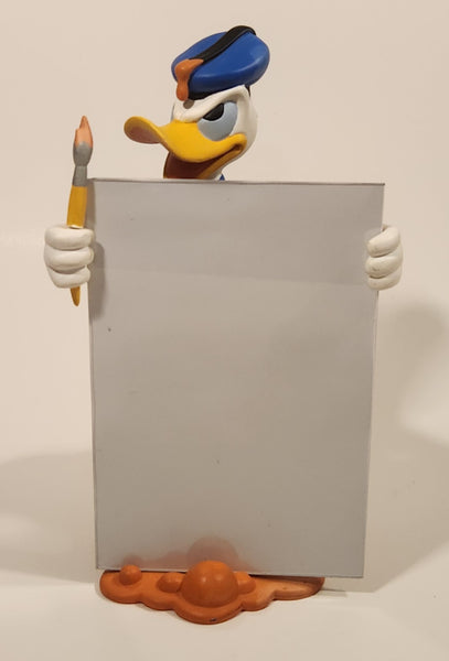 Disney Disneyland Donald Duck Painter Artist 8" Tall Resin Figurine Sculpture Photo Picture Holder