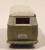 Vintage Corgi Volkswagen Van Bus Olive Green and White Die Cast Toy Car Vehicle Made in Gt. Britain