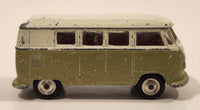 Vintage Corgi Volkswagen Van Bus Olive Green and White Die Cast Toy Car Vehicle Made in Gt. Britain