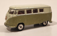 Vintage Corgi Volkswagen Van Bus Olive Green and White Die Cast Toy Car Vehicle Made in Gt. Britain