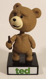 2012 Funko Wacky Wobbler Ted with Beer Bottle 6 1/4" Tall Talking Toy Figure