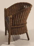 Vintage Wilhelmina Hand Made Wicker Chair Dollhouse Sized Miniature Toy