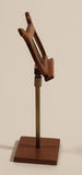 Vintage Wood and Brass Sheet Music Stand Dollhouse Sized Miniature Toy