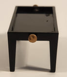 Vintage Black Plastic Table Dollhouse Sized Miniature Toy