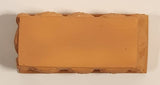 Embossed Terracotta Style Brown Plastic Dollhouse Sized Miniature Toy