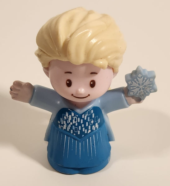 2019 Mattel Fisher Price Little People Disney Frozen Elsa 2 1/2" Tall Toy Figure