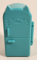 Dreamworks Gabby's Dollhouse Bakey with Cakey Cat Style Green Plastic Refrigerator Toy with Food Accessories