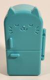Dreamworks Gabby's Dollhouse Bakey with Cakey Cat Style Green Plastic Refrigerator Toy with Food Accessories