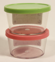 Miniature Toy Dollhouse Size Boba Bubble Tea Fruit Bursts & Jelly Toppings Containers Set of 2