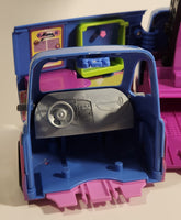 2004 Origin Products Polly Pocket Disco Party Bus Blue Van Toy Vehicle with Sound