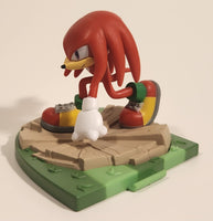 Just Toys Sonic The Hedgehog Series 3 Craftable Buildable Knuckles The Echidna on Grass Toy Action Figure