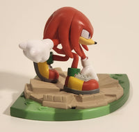 Just Toys Sonic The Hedgehog Series 3 Craftable Buildable Knuckles The Echidna on Grass Toy Action Figure