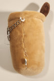 Boba Bubble Tea Toy Stuffed Plush Key Chain