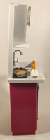 2016 Mattel Barbie You Can Be Anything Kitchen Playset 12" Tall Plastic Dollhouse Toy DVX64