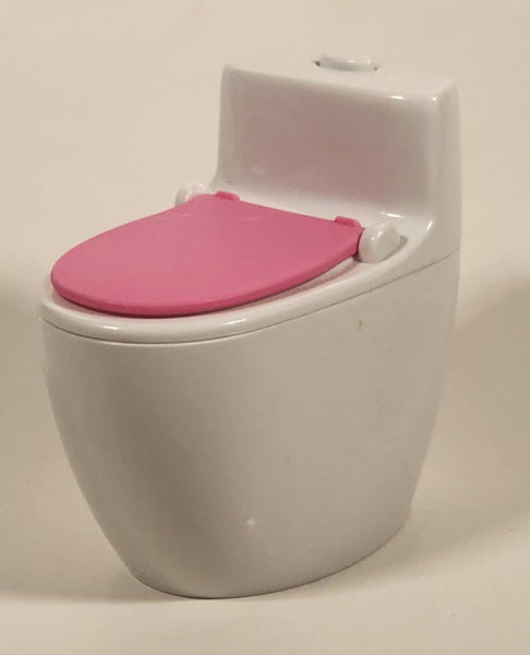 2018 Mattel Barbie Dream House Pink and White Toilet with Flushing