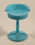 2017 Mattel Barbie Care Clinic Green Short Back Stool Chair 3 3/4" Tall Plastic Dollhouse Toy