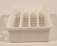 2013 Mattel Barbie Dream House Kitchen Dishwasher Dish Drying Rack 2 3/4" Wide White Plastic Dollhouse Toy