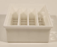 2013 Mattel Barbie Dream House Kitchen Dishwasher Dish Drying Rack 2 3/4" Wide White Plastic Dollhouse Toy