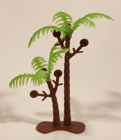 Coconut Palm Tree Miniature 2 1/2" Tall Plastic Model Palm Tree