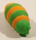 Orange and Green Slug 2 3/4" Plastic Fidget Toy