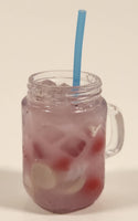 MGA Miniverse Lemon and Strawberry Ice Filled Drink with Straw Miniature Plastic Play Food Toy