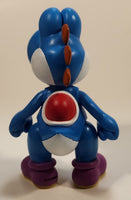 2015 Jakks Nintendo Super Mario Bros. Blue Yoshi 4 1/2" Toy Action Figure
